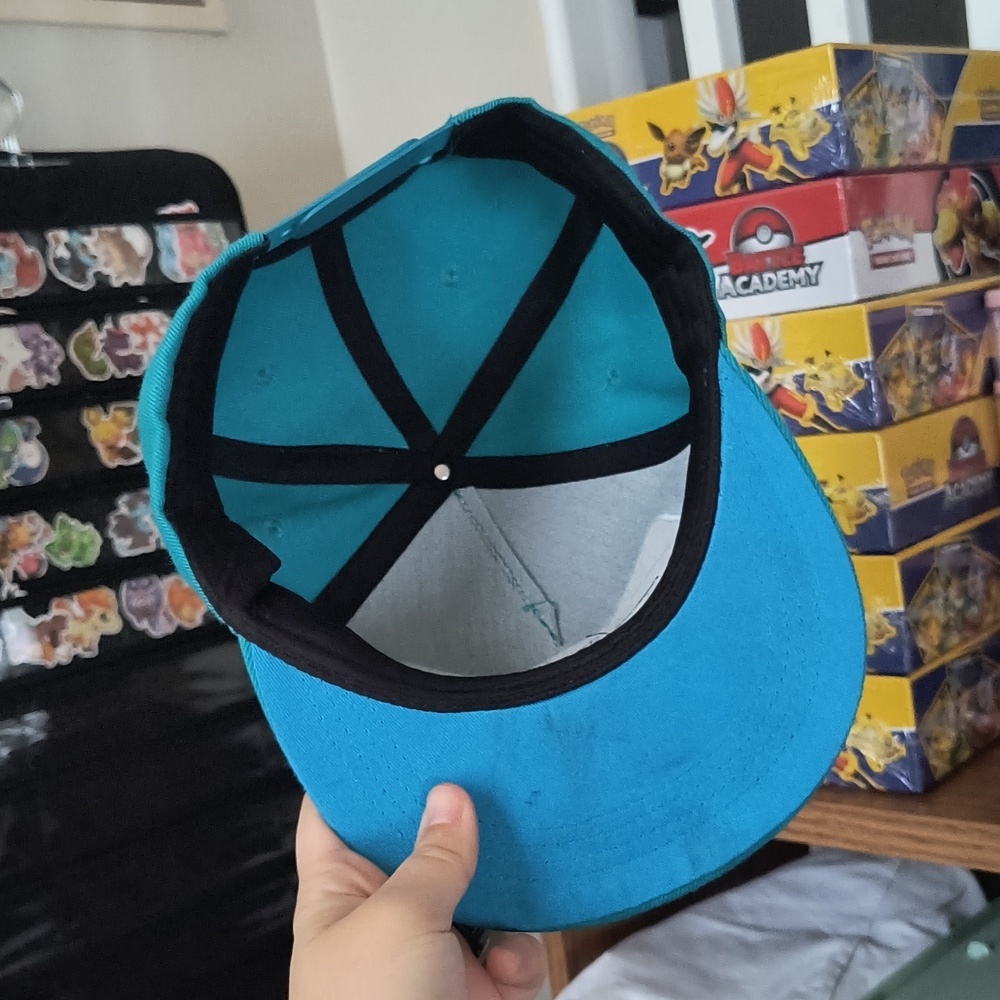 Teal Snorlax Cap Pokemon - Picture 2 of 2